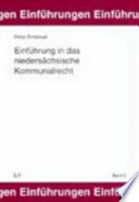 Einführung in das niedersächsische Kommunalrecht