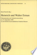 Heinrich und Walter Erman