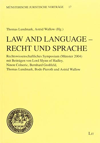 Law and Language - Recht und Sprache