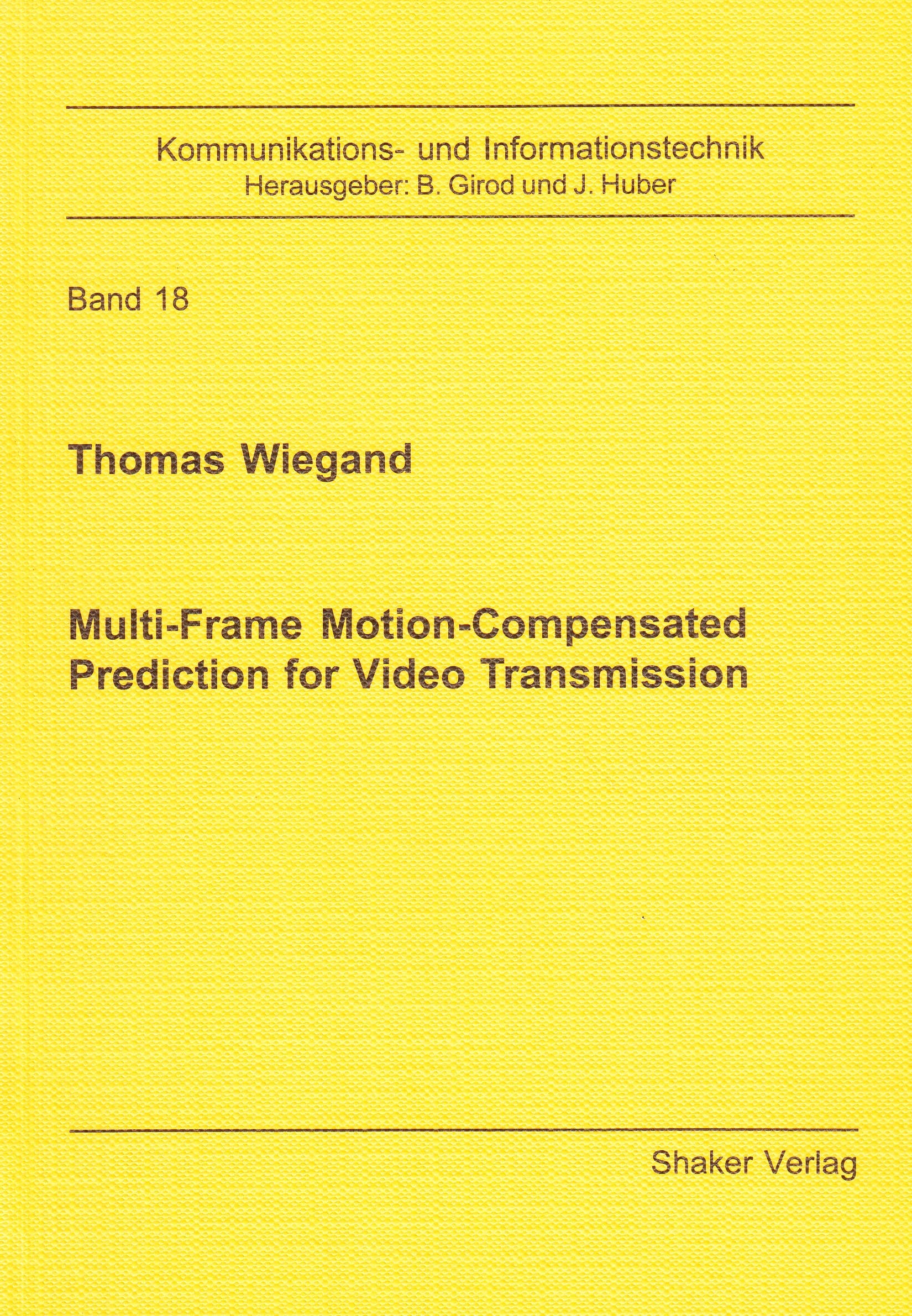 Multi-Frame Motion-Compensated Prediction for Video Transmission