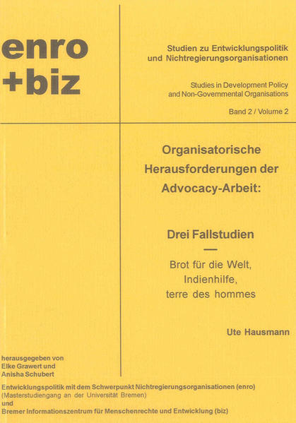 Organisatorische Herausforderungen der Advocacy - Arbeit: