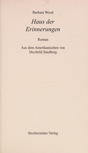 Haus der Erinnerungen : Roman