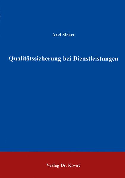 Qualitätssicherung bei Dienstleistungen