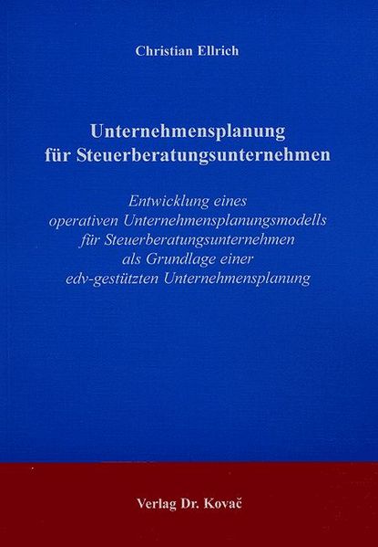 Unternehmensplanung für Steuerberatungsunternehmen