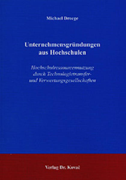 Unternehmensgründungen aus Hochschulen