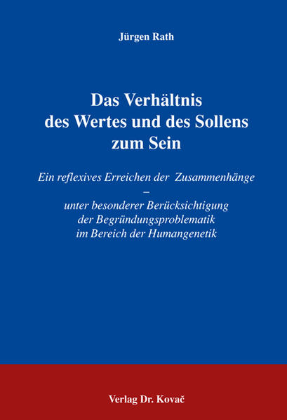 Das Verhältnis des Wertes und des Sollens zum Sein