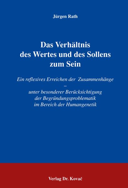 Das Verhältnis des Wertes und des Sollens zum Sein