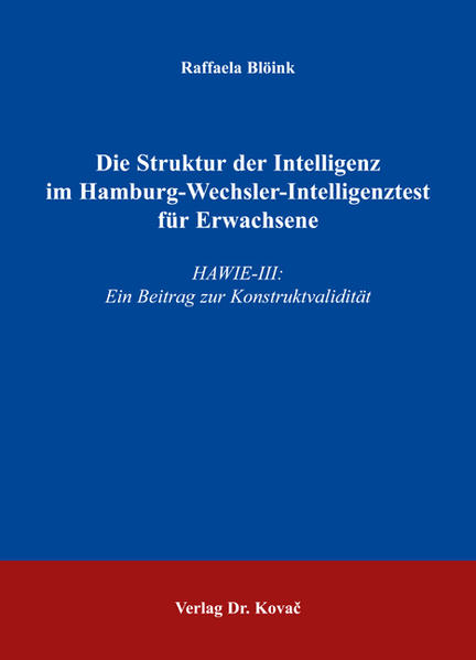 Die Struktur der Intelligenz im Hamburg-Wechsler-Intelligenztest für Erwachsene