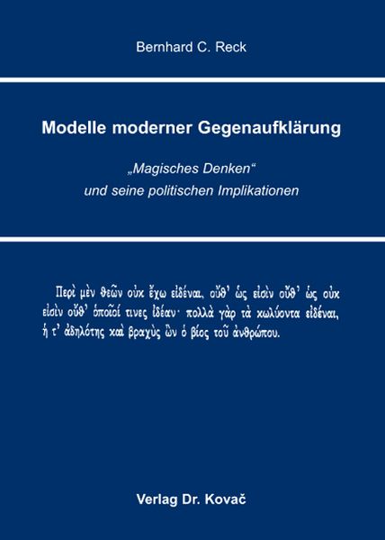 Modelle moderner Gegenaufklärung