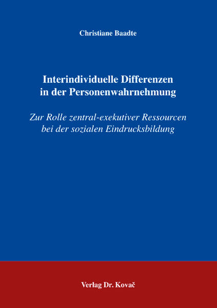 Interindividuelle Differenzen in der Personenwahrnehmung