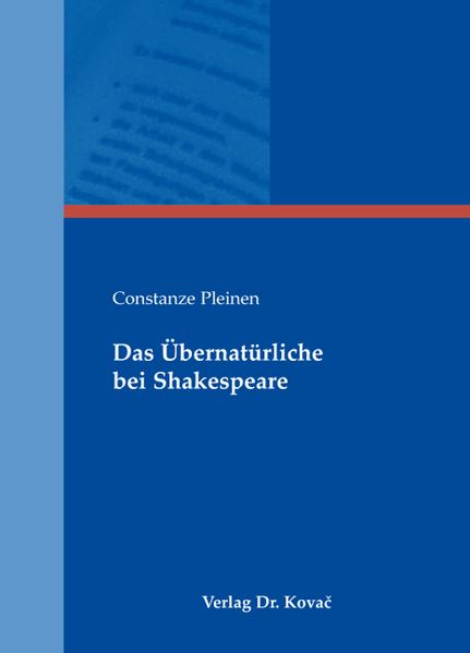 Das Übernatürliche bei Shakespeare