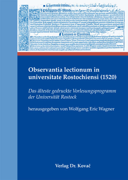Observantia lectionum in universitate Rostochiensi (1520)