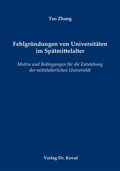 Fehlgründungen von Universitäten im Spätmittelalter