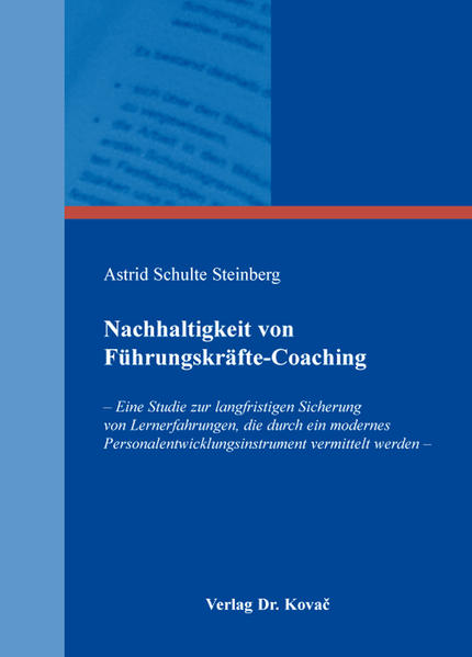 Nachhaltigkeit von Führungskräfte-Coaching