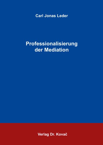 Professionalisierung der Mediation