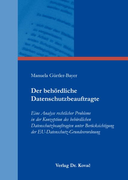 Der behördliche Datenschutzbeauftragte