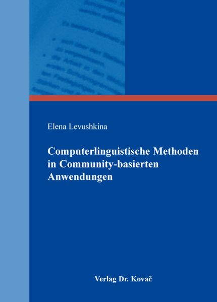 Computerlinguistische Methoden in Community-basierten Anwendungen