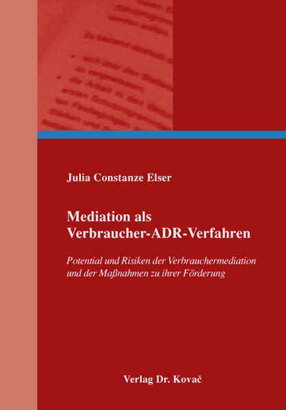 Mediation als Verbraucher-ADR-Verfahren