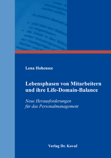 Lebensphasen von Mitarbeitern und ihre Life-Domain-Balance