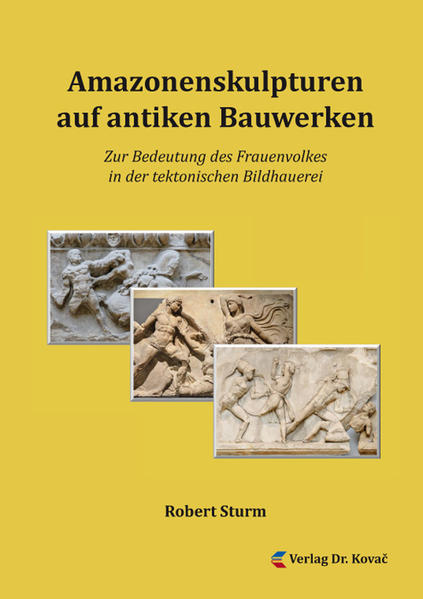 Amazonenskulpturen auf antiken Bauwerken