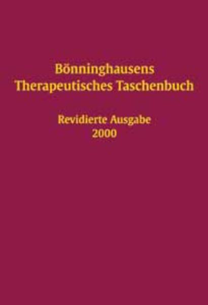 Bönninghausens Therapeutisches Taschenbuch (mit Demo-Programm auf CD-ROM)