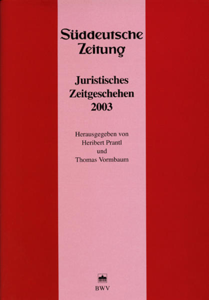 Juristisches Zeitgeschehen 2003 in der Süddeutschen Zeitung