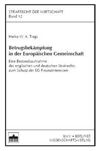 Betrugsbekämpfung in der Europäischen Gemeinschaft