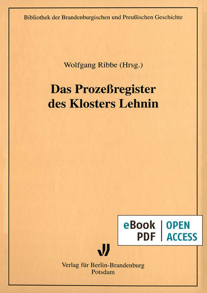 Das Prozeßregister des Klosters Lehnin