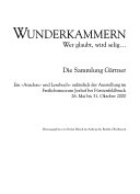 Wunderkammern - Wer glaubt, wird selig...