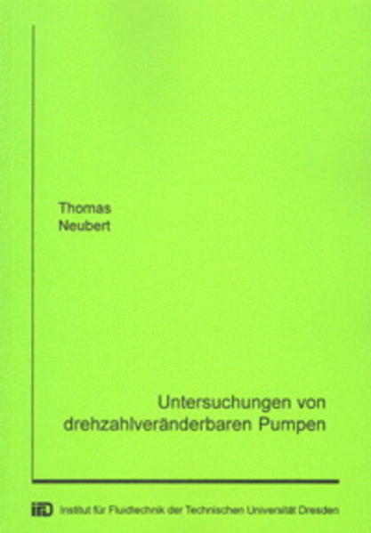 Untersuchungen von drehzahlveränderbaren Pumpen