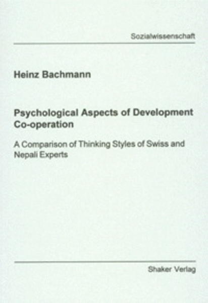 Psychological Aspects of Development Co-operation