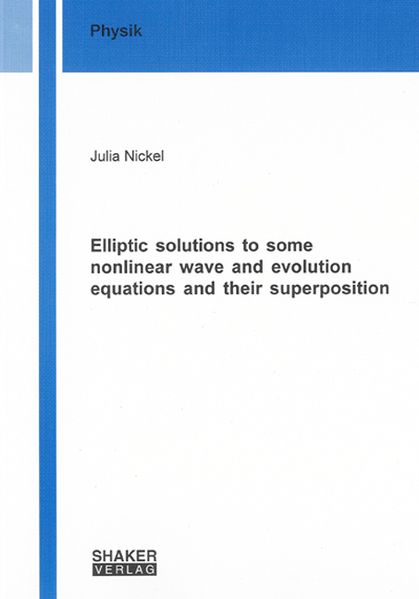 Elliptic solutions to some nonlinear wave and evolution equations and their superposition