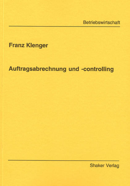 Auftragsabrechnung und -controlling