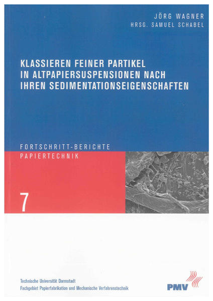 Klassieren feiner Partikel in Altpapiersuspensionen nach ihren Sedimentationseigenschaften