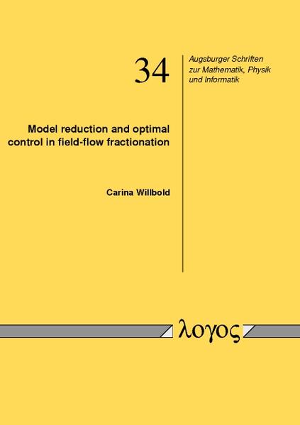 Model reduction and optimal control in field-flow fractionation