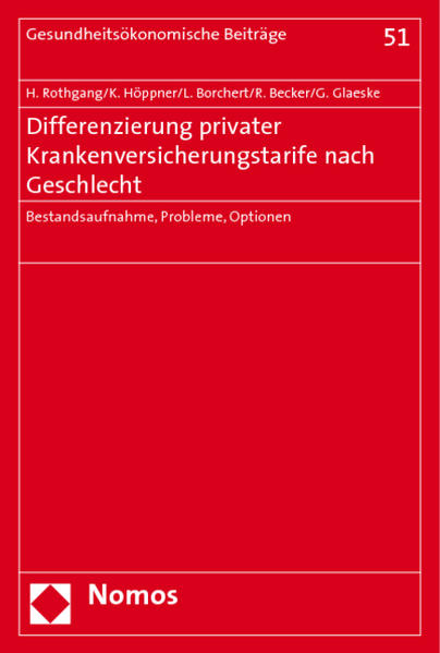 Differenzierung privater Krankenversicherungstarife nach Geschlecht