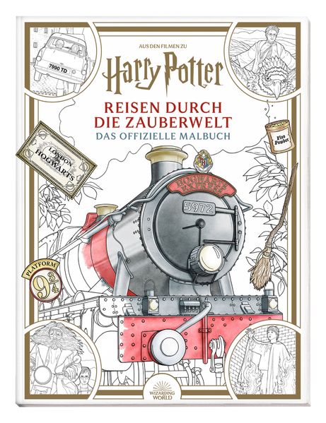 Aus den Filmen zu Harry Potter: Reisen durch die Zauberwelt - Das offizielle Malbuch