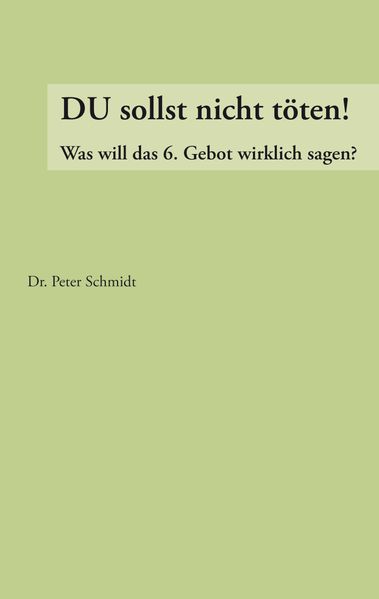 Du sollst nicht töten !