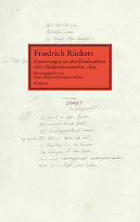Erinnerungen aus den Kinderjahren eines Dorfamtmannsohns. 1829