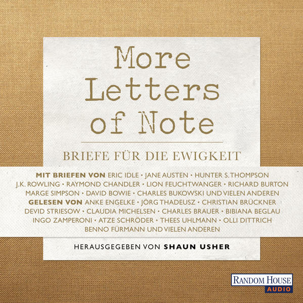 More Letters of Note