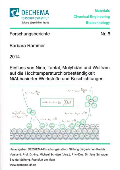 Einfluss von Niob, Tantal, Molybdän und Wolfram auf die Hochtemperaturchlorbeständigkeit NiAl-basierter Werkstoffe und Beschichtungen