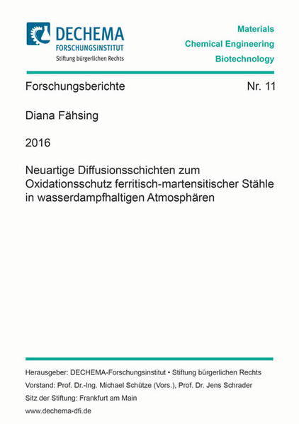 Neuartige Diffusionsschichten zum Oxidationsschutz ferritisch-martensitischer Stähle in wasserdampfhaltigen Atmosphären