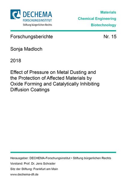 Effect of Pressure on Metal Dusting and the Protection of Affected Materials by Oxide Forming and Catalytically Inhibiting Diffusion Coatings