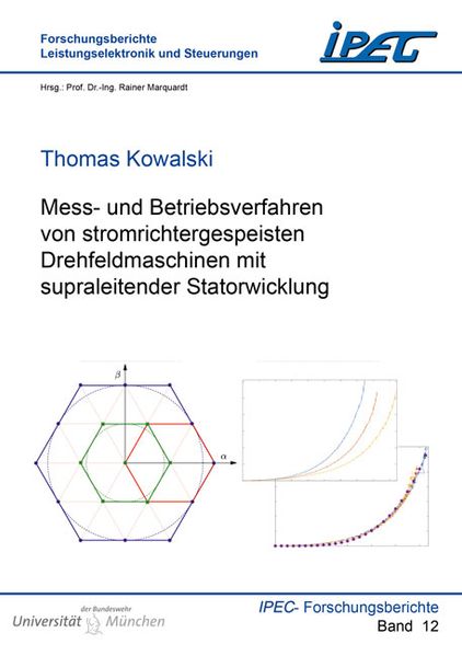 Mess- und Betriebsverfahren von stromrichtergespeisten Drehfeldmaschinen mit supraleitender Statorwicklung