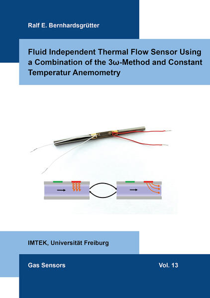 Fluid Independent Thermal Flow Sensor Using a Combination of the 3ω-Method and Constant Temperatur Anemometry