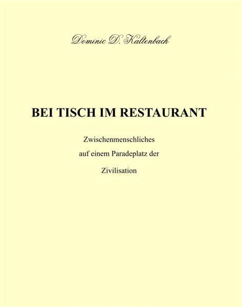 BEI TISCH IM RESTAURANT