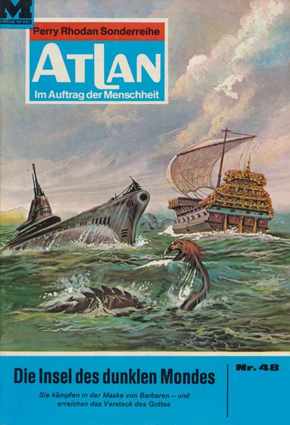 Atlan 48: Die Insel des dunklen Mondes (Heftroman)