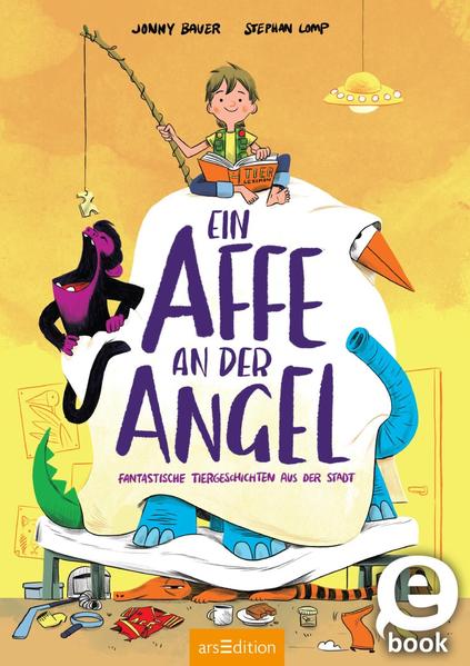 Ein Affe an der Angel