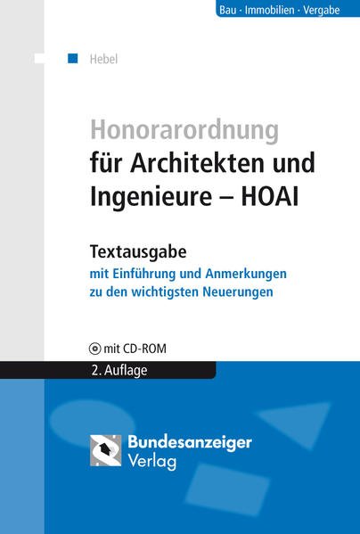Honorarordnung für Architekten und Ingenieure - HOAI (E-Book)