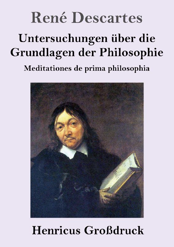 Untersuchungen über die Grundlagen der Philosophie (Großdruck)